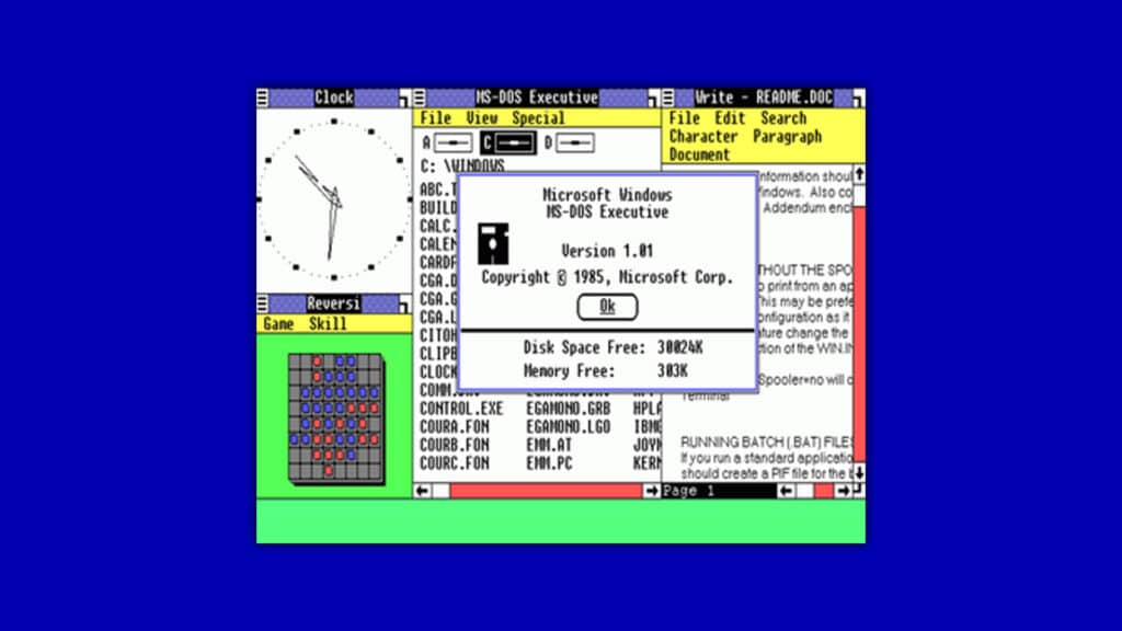 Windows 1.0이 40주년을 맞이함: Xbox와 Microsoft가 마치 1985년으로 돌아간 것처럼 느끼는 것처럼 시간은 평평한 원입니다