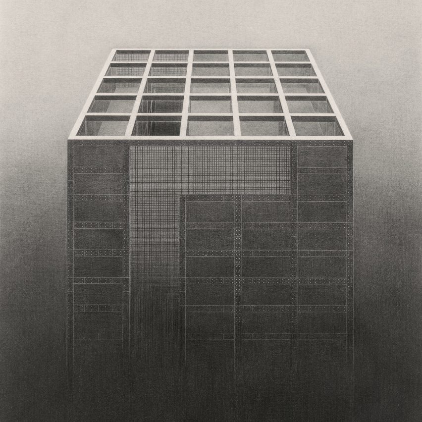 안도 타다오(Tadao Ando)는 "건축 이면의 보이지 않는 깊이를 포착한" 9개의 드로잉을 선보입니다