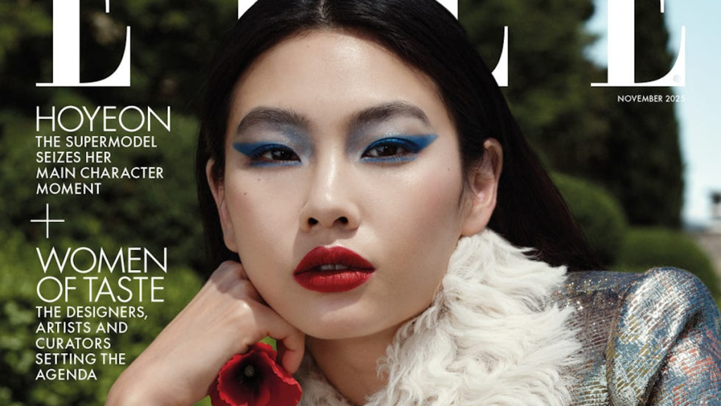 정호연, 루이비통 드레스로 영국 엘르 표지 장식 (당연)