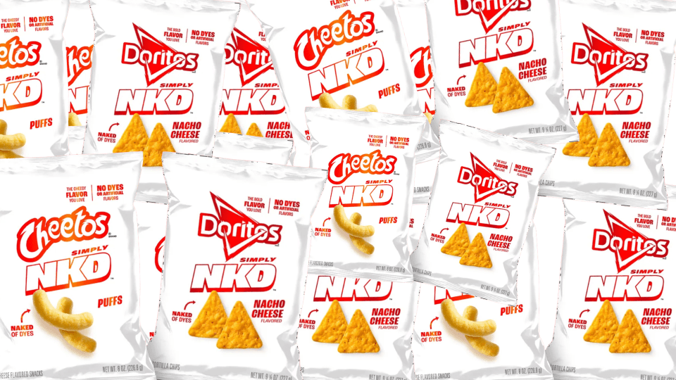 Doritos와 Cheetos도 포장에서 인공 염료를 빨아들인 것 같습니다