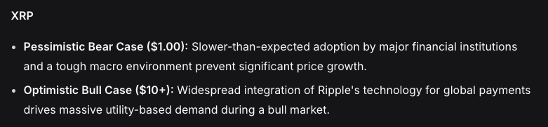 중국 DeepSeek AI, 2025년 말 XRP, 솔라나, 카르다노 가격 예측