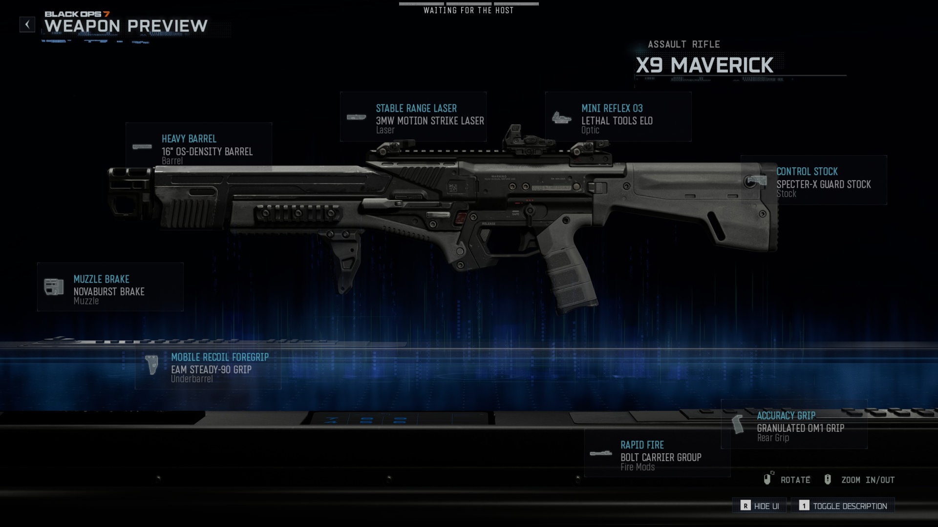 Black Ops 7 최고의 X9 Maverick 로드아웃