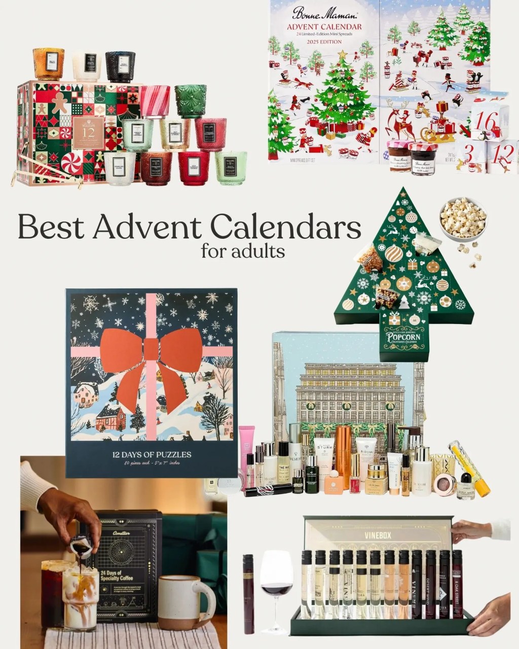 2025년 성인을 위한 최고의 강림절 달력 30개: 최고의 선물 가이드