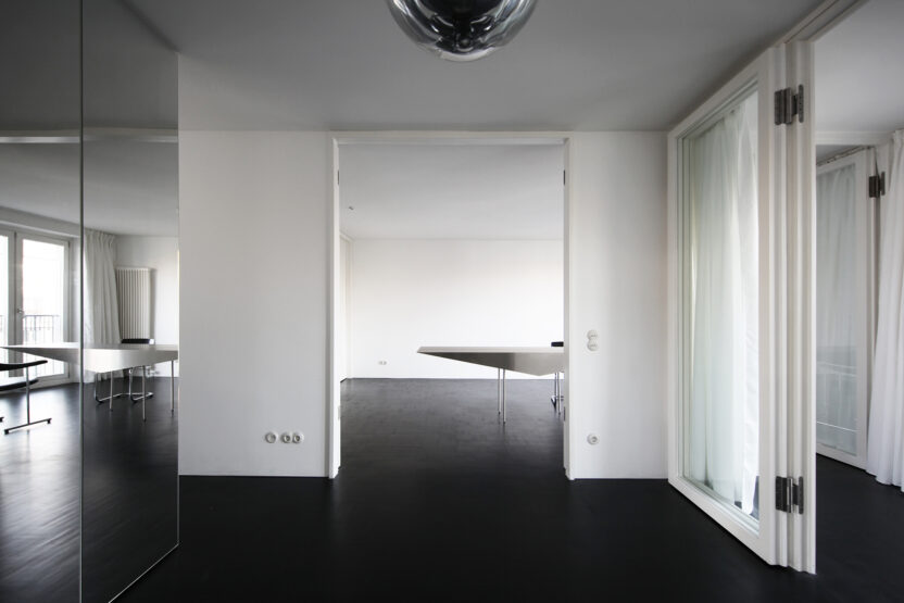 베를린에 거주하는 디자이너 부부의 거실