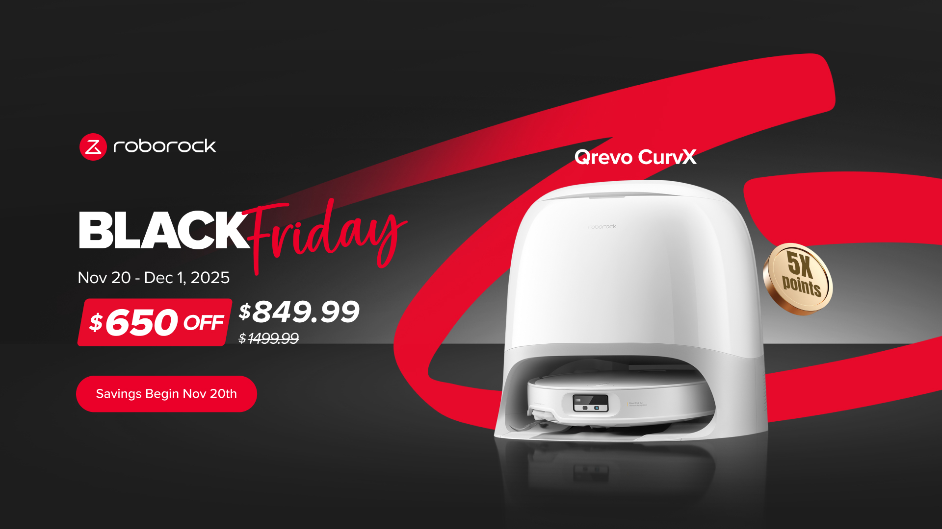 Roborock의 Qrevo CurvX 진공청소기는 경쟁력 있는 가격으로 강력한 성능을 제공합니다