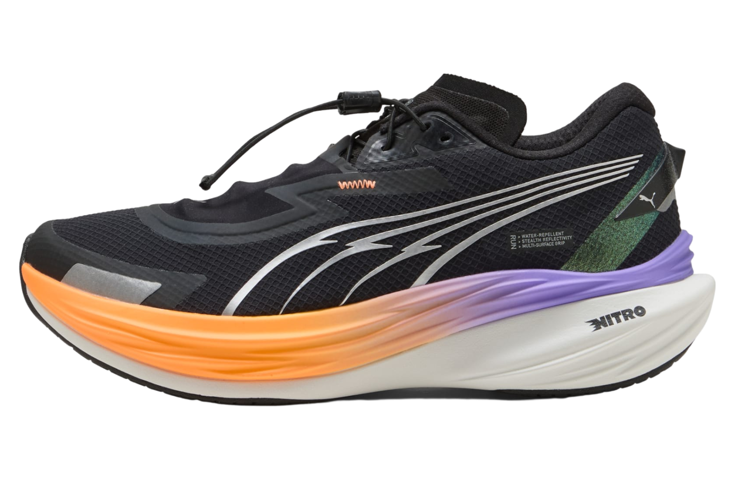 푸마 디비에이트 니트로 3 윈터라이즈 블랙 / 히트 파이어