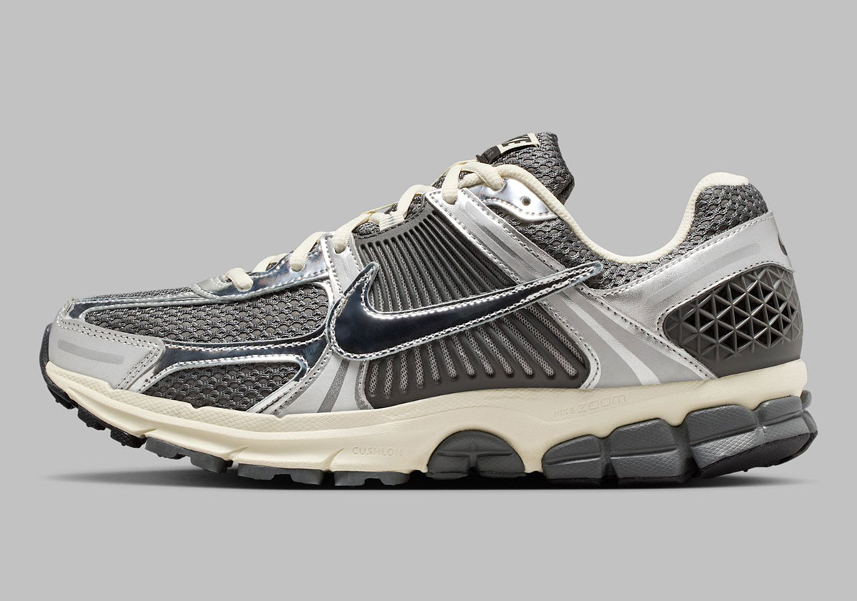 나이키 보메로 5가 "아이언 그레이/크롬"으로 Max Y2K를 선보입니다