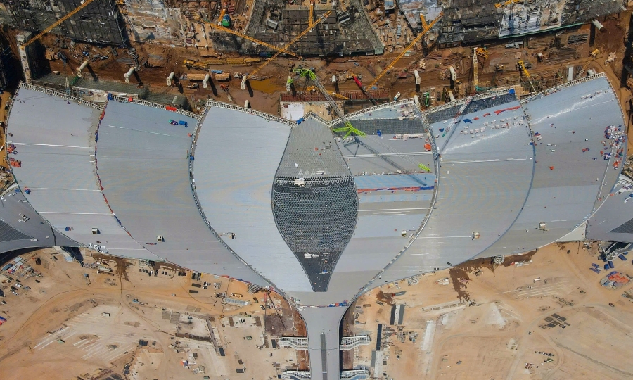 Long Thanh 공항의 13억 달러 규모의 연꽃 모양 터미널, 2026년 새로운 모습으로 개장