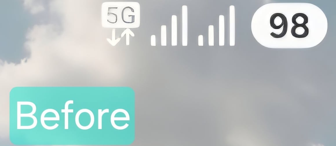 One UI 8.5는 상태 표시줄에 통합 듀얼 SIM 네트워크 아이콘을 제공합니다