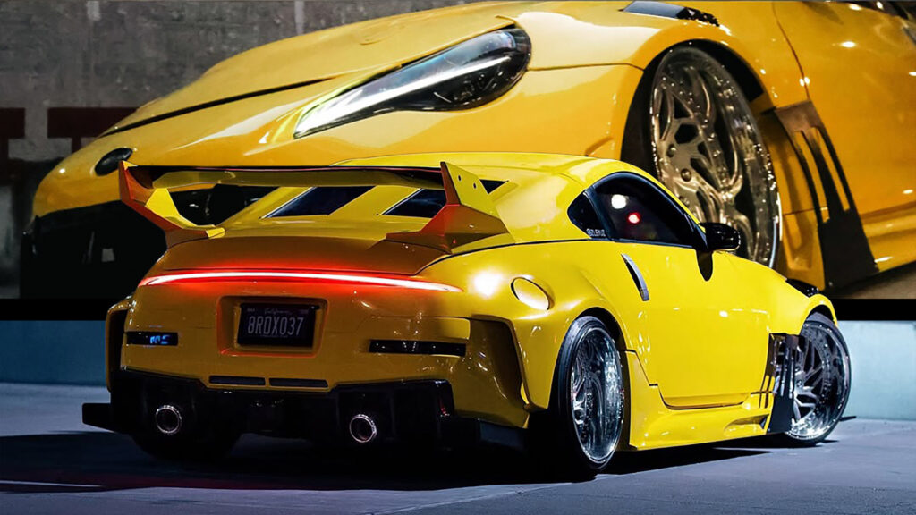 이 사이버펑크 닛산 Z는 최소 3개 시간대에서 불법으로 보입니다