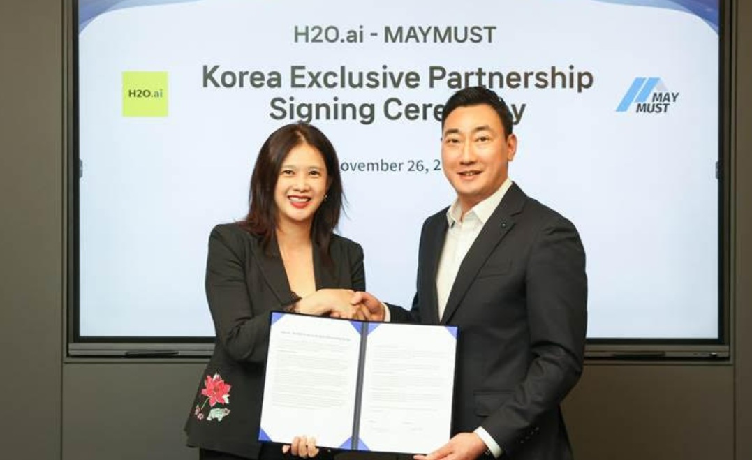 메이머스트, H2O.ai와 독점 파트너십 체결