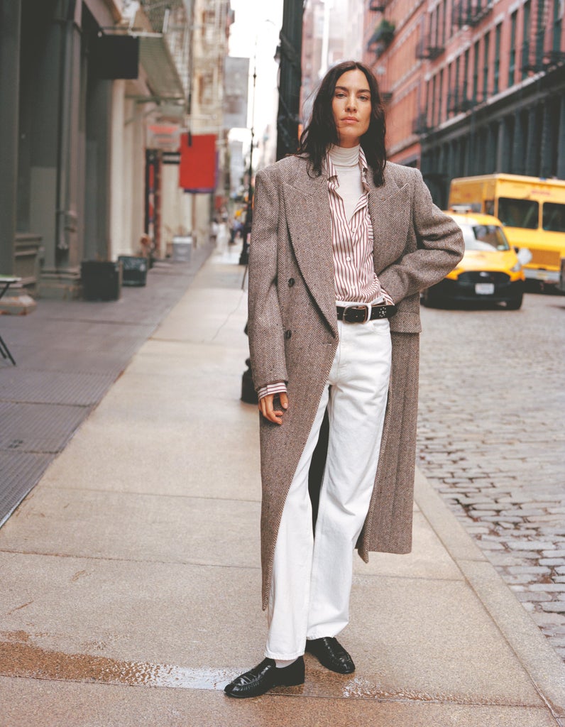 채널 90년대 롬컴 아이콘 Meg Ryan In Madewell x Alexa Chung의 새로운 콜라보