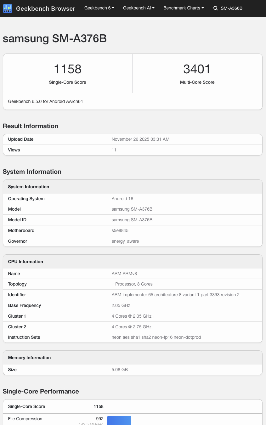 갤럭시 A37은 엄청난 성능 향상을 가져올 것이다