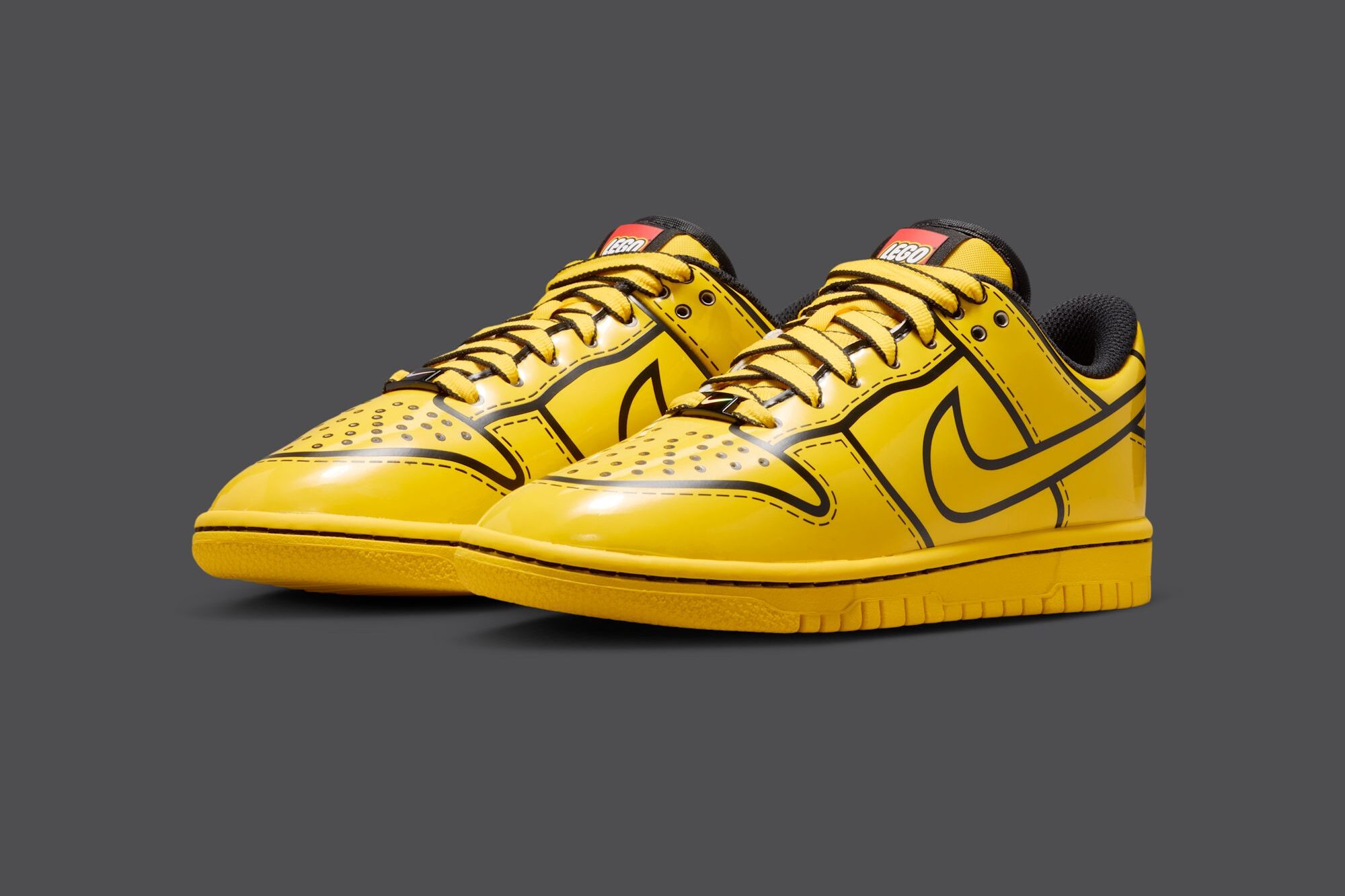 레고 x 키즈 나이키 덩크 로우 "투어 옐로우"