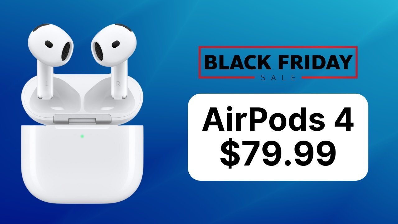Apple AirPods 4는 Amazon 블랙 프라이데이 세일 기간 동안 최저 $79.99로 하락