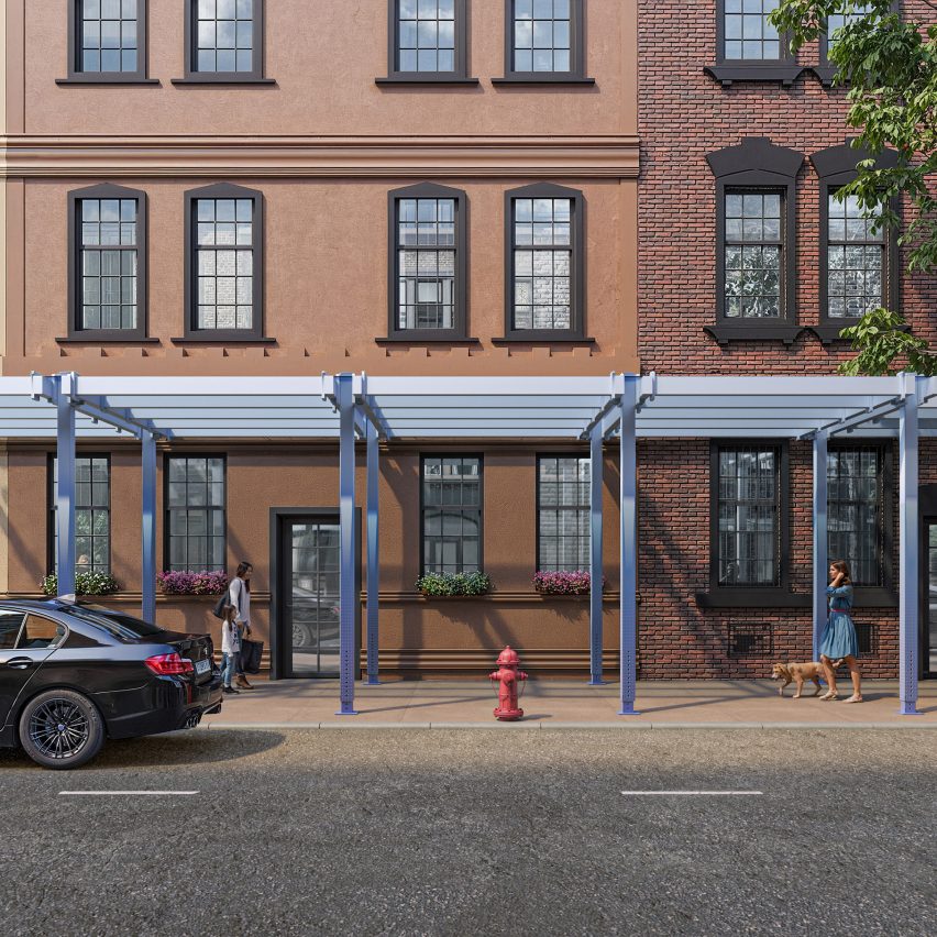 건축부는 뉴욕의 비계에 대한 6가지 디자인을 승인했습니다