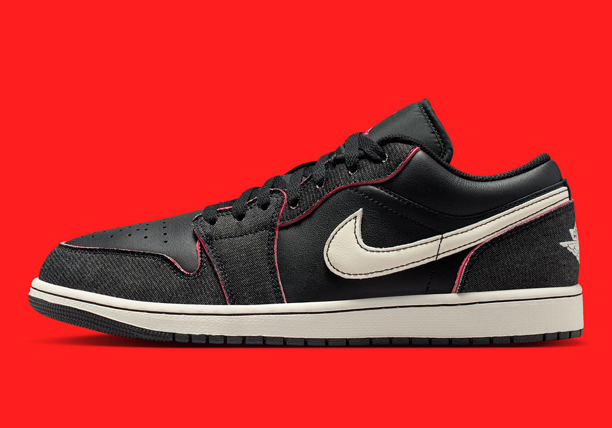 블랙 캔버스가 에어 조던 1 로우 SE에 견고한 터치를 더해줍니다