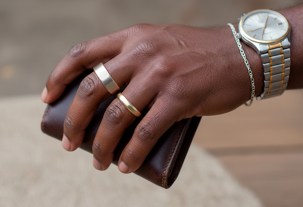 금과 은을 함께? 남자가 혼합 금속 주얼리를 착용하는 방법