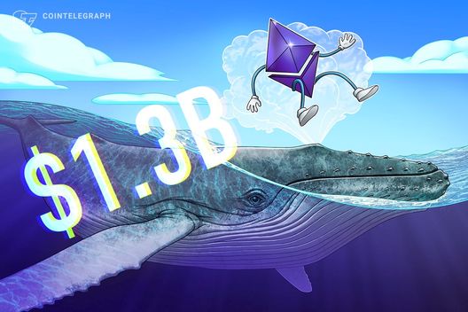 Ether whale은 ETH에 13억 달러를 쌓아 4,000달러의 회복 희망을 불러일으켰습니다