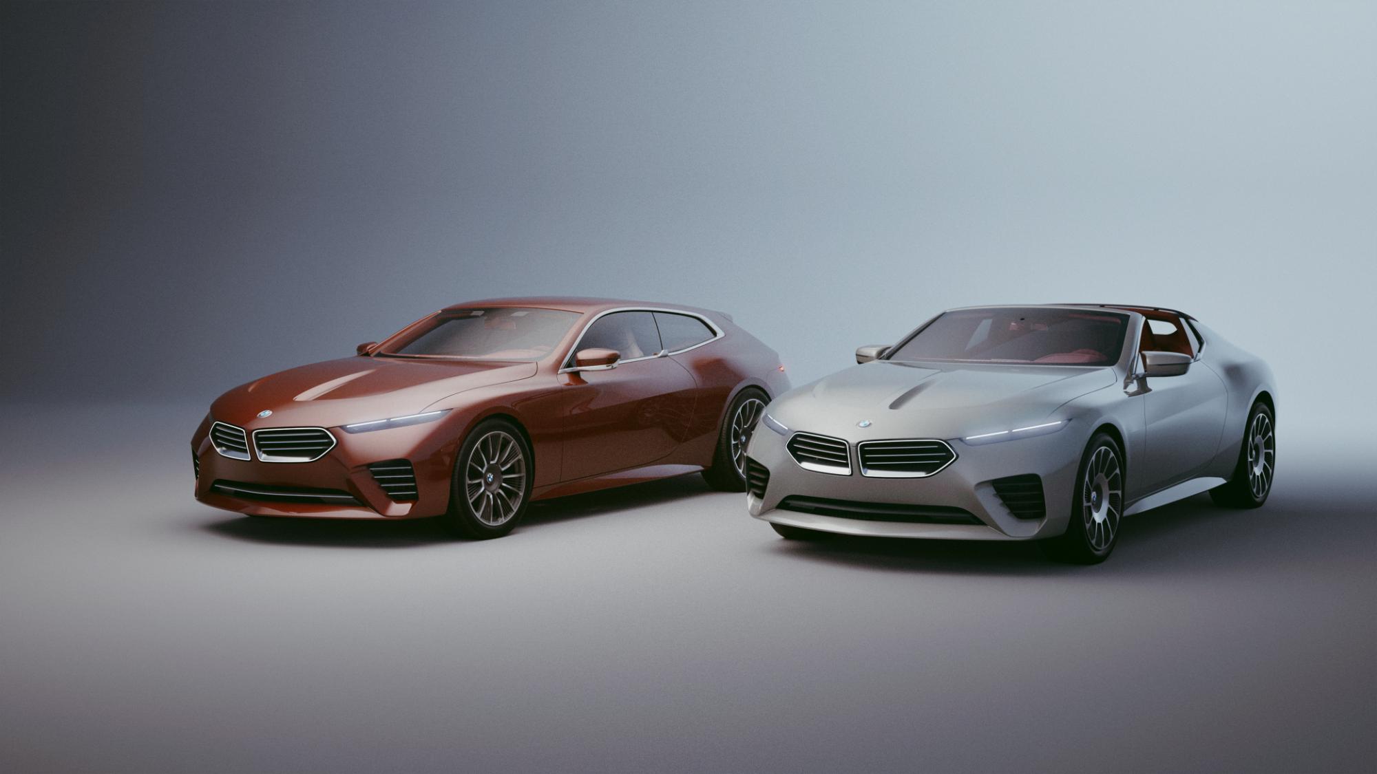 희귀한 BMW 컨셉 스피드탑이 아름답고 맞춤형 스타일링을 제공합니다