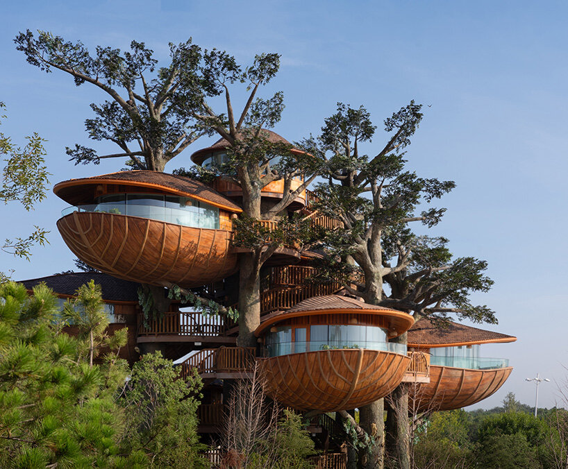 doarchiwow의 모듈식 숲 둥지, 중국의 조립식 에코 리조트 모델 제안