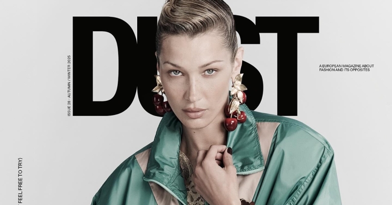 벨라 하디드(Bella Hadid)가 더스트(Dust) 매거진 표지를 위해 대담하게 등장