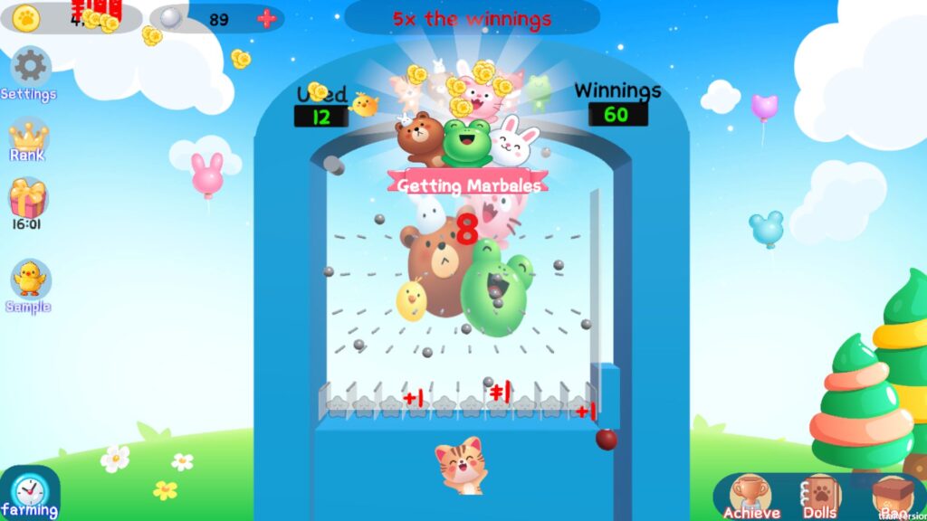 해피 핀볼 첫인상: 한 입 크기의 가챠