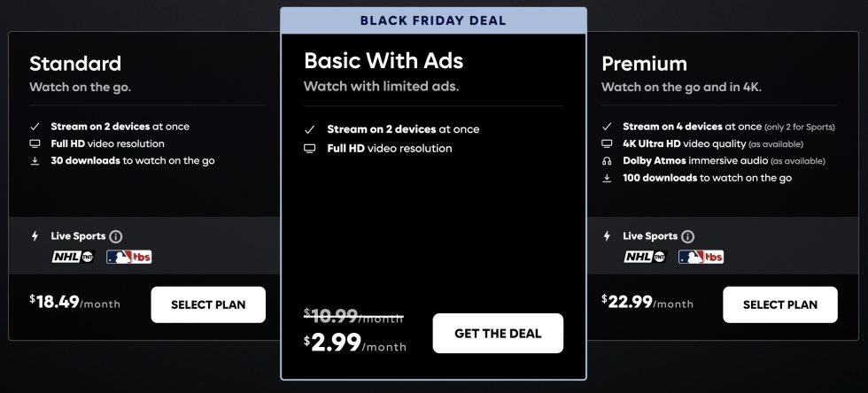 HBO Max가 블랙 프라이데이를 맞아 월 3달러로 인하