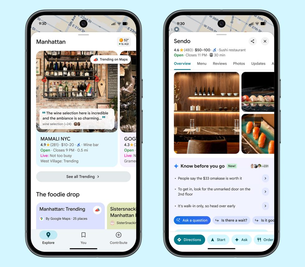 Google 지도에 Gemini 내부자 팁, EV 충전기 예측 등 추가