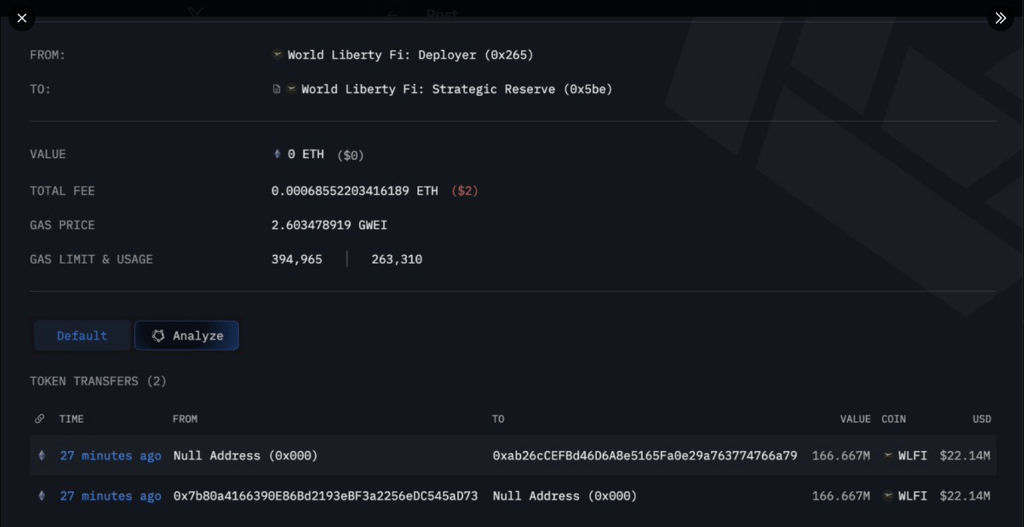 트럼프의 WLFI는 연방 조사가 진행되는 동안 지갑 침해를 억제하기 위해 움직입니다